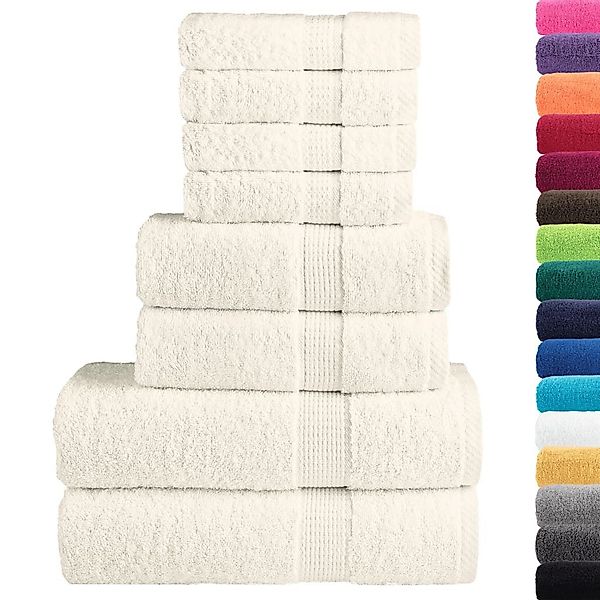 vidaXL Handtuch 8 tlg. Premium-Handtuch-Set SOLUND günstig online kaufen