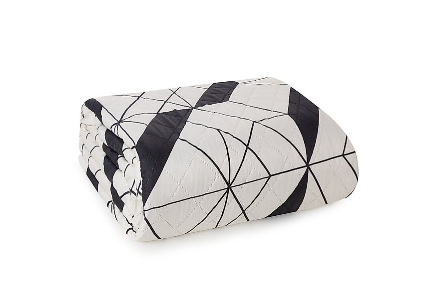 Design91 Bettüberwurf GEO Gemusterte Allzweckdecke Mikrofaser, Karomuster G günstig online kaufen