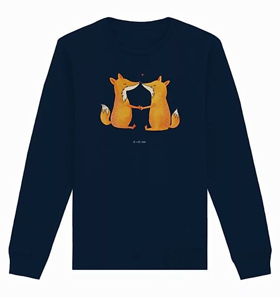 Mr. & Mrs. Panda Longpullover Füchse Liebe Größe XL - French Navy - Geschen günstig online kaufen