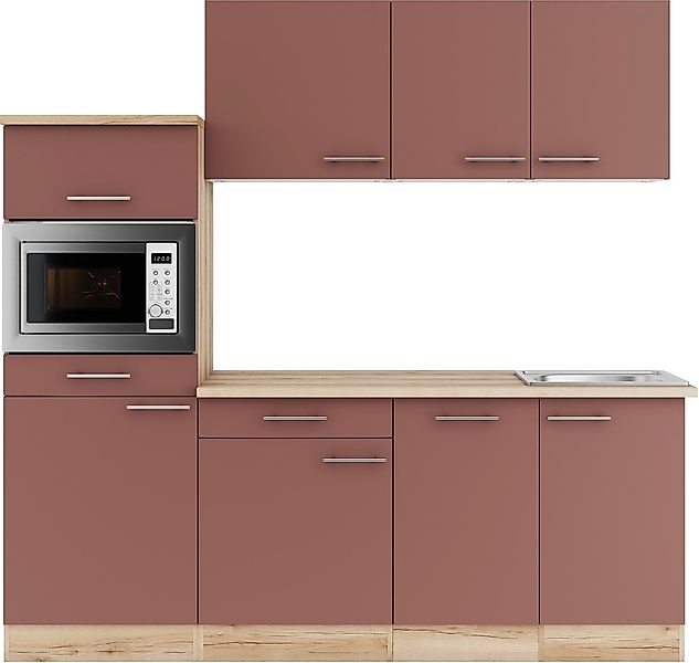 OPTIFIT Küche "Bella" Breite 210 cm, wahlweise mit E-Geräten günstig online kaufen