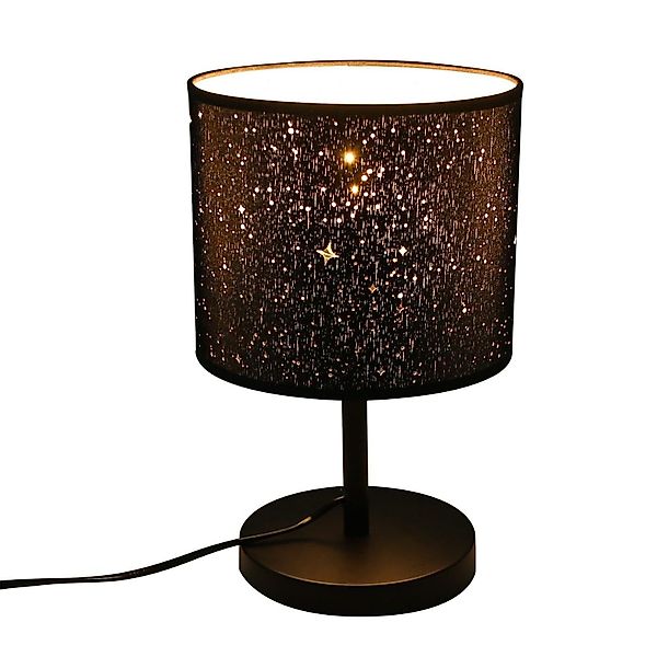 Nettlife Nachttischlampe Vintage E27 Sternenhimmel Stoff-Schirm günstig online kaufen