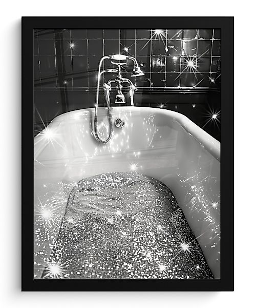 MuchoWow Poster Badewanne - Glitter - günstig online kaufen