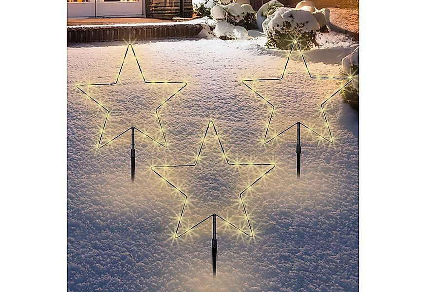 Spetebo Gartenstecker LED Stern Batterie betrieben für Innen und Außen (Set günstig online kaufen
