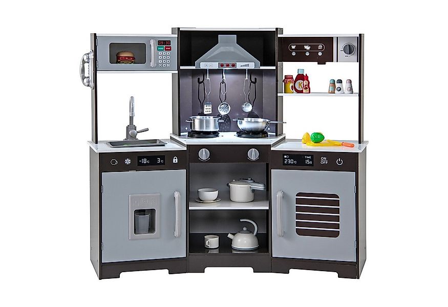 COSTWAY Spielküche, Kinderküche, mit Lichtern, 110 x 43 x 92 cm günstig online kaufen