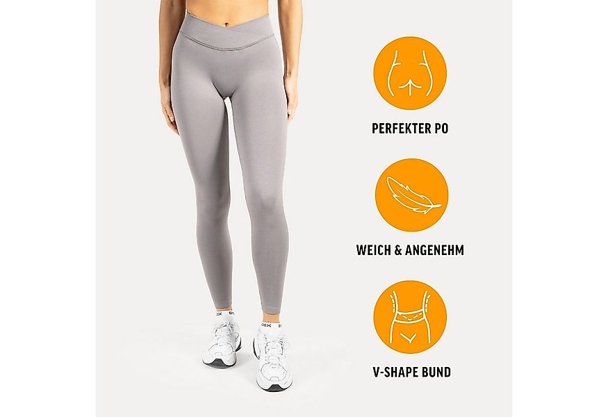 Smilodox Leggings Silvia, High Waist Sporthose Blickdicht Yogahose Booty Sc günstig online kaufen