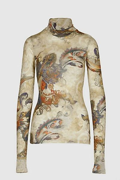 Boscana Longpullover Shirt in Creme mit Paisley Druck günstig online kaufen