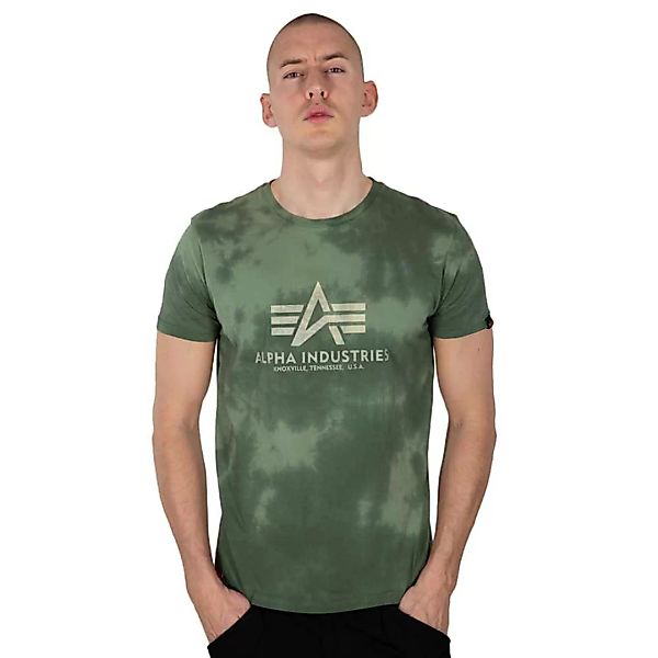 Alpha Industries Basic Batik Kurzärmeliges T-shirt XS Dark Olive günstig online kaufen