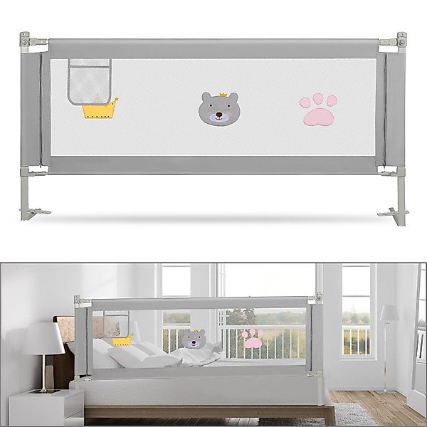 Clanmacy Bettschutzgitter Bettgitter Bettschutzgitter Kinderbettgitter Kind günstig online kaufen