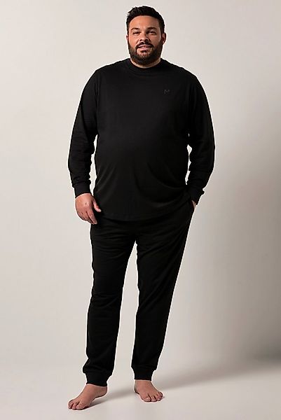 Men Plus Schlafanzug Schlafanzug Zweiteiler Jersey Langarm günstig online kaufen