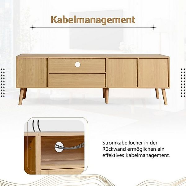 REDOM TV-Schrank Lowboard (für einen 80-Zoll-Fernseher) 180-cm-TV-Schrank R günstig online kaufen