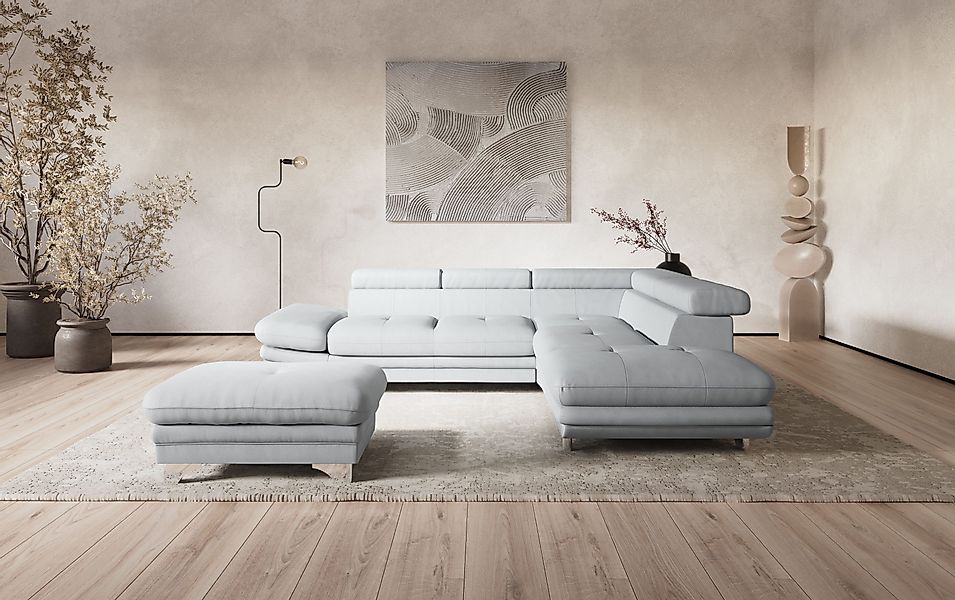 COTTA Ecksofa "Enterprise L-Form" mit Arm- & Kopfteilverstellung, wahlweise günstig online kaufen