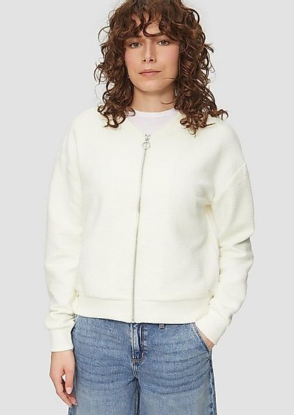 QS Sweatshirt Sweatjacke im Blouson-Style günstig online kaufen