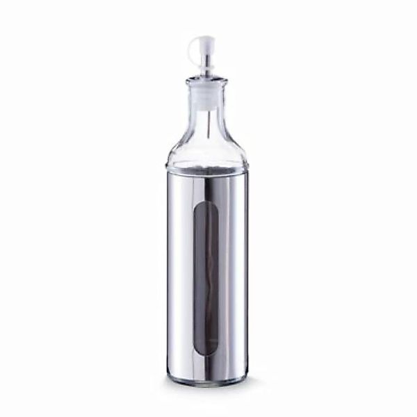 Neuetischkultur Essig-/Ölflasche, 500 ml Glas, Edelstahl silber günstig online kaufen
