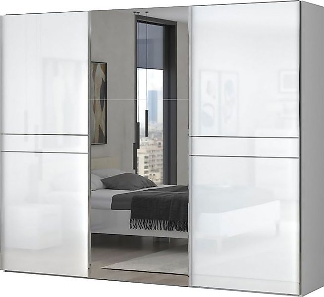 Places of Style Schwebetürenschrank "Piano, mit Einlegeböden und Kleidersta günstig online kaufen