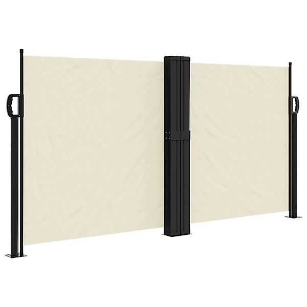 furnicato Seitenmarkise Ausziehbar Creme 120x1200 cm günstig online kaufen