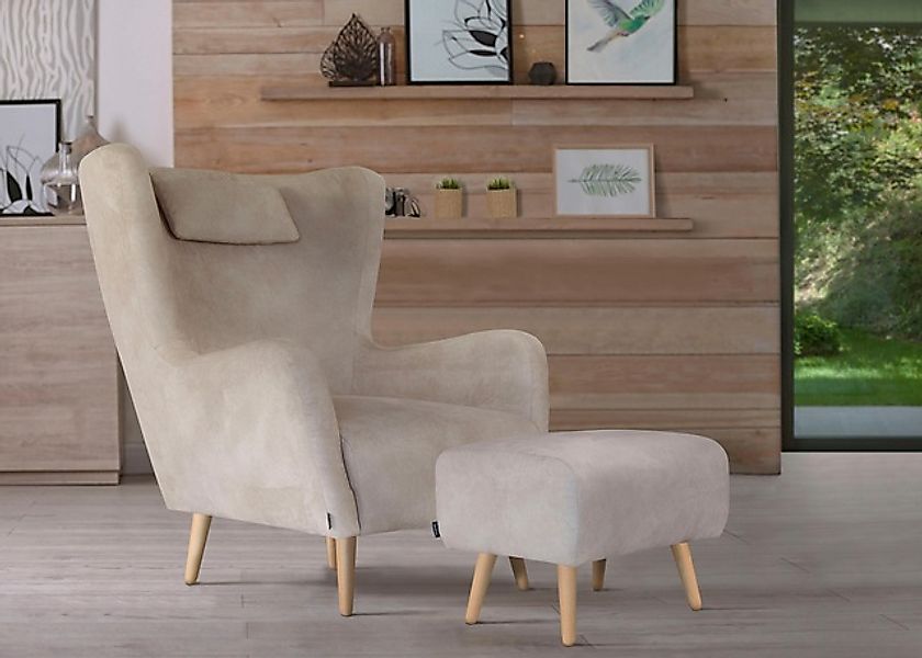 Home affaire Sessel »Telford auch in Fellimitat, Sessel B/T/H: 77/92/106 cm günstig online kaufen