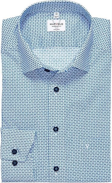 MARVELIS Langarmhemd mit New-Kentkragen, modern fit, bügelfrei günstig online kaufen