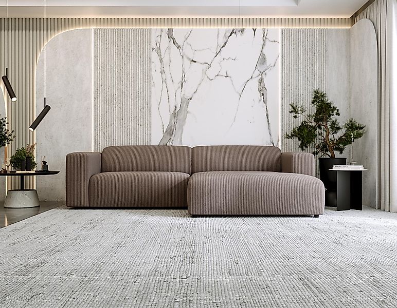 MKS MÖBEL Ecksofa PASADENA, Set, Wellenfedern, günstig online kaufen