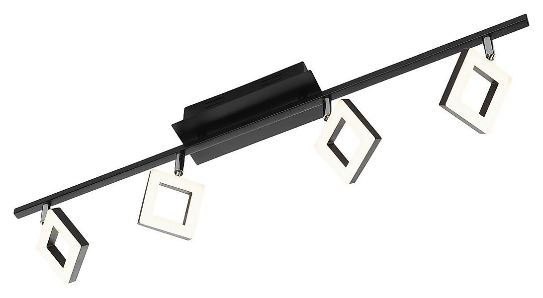casa NOVA LED Deckenstrahler REAL, 4-flammig, Schwarz, Weiß, Aluminium, Acr günstig online kaufen