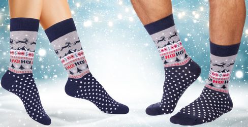 BRUBAKER Socken Lustige Herren Weihnachtssocken - günstig online kaufen