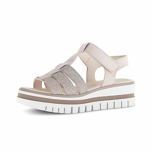 Gabor Plateausandaletten "Plateau Sandale Materialmix Leder/Lederimitat" günstig online kaufen