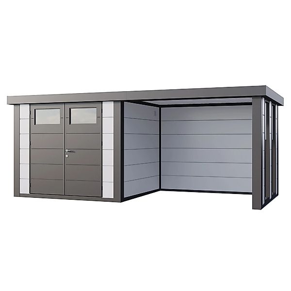 Gerätehaus Classico 2724 mit Lounge S Rechts m. Fenster 552 cm x 238 cm Wei günstig online kaufen