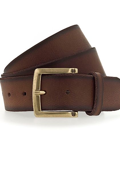 MUSTANG Ledergürtel mit grafischer Prägung verziert, günstig online kaufen