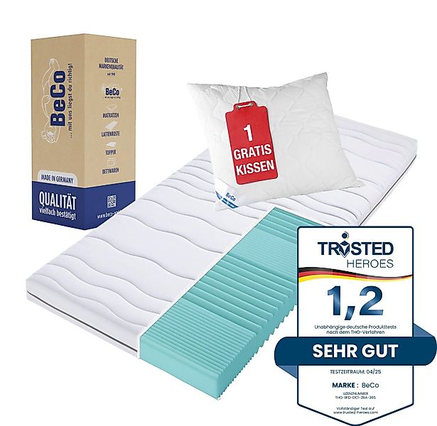 Komfortschaummatratze Mona Basic ergonomische 7 Zonen GRATIS KISSEN, Beco, günstig online kaufen