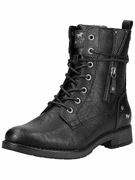 Mustang Shoes Schnürstiefelette "Mustang Shoes Stiefelette Lederimitat" günstig online kaufen