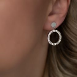 Brautkrone Paar Ohrhänger Elegante Hängeohrringe mit günstig online kaufen