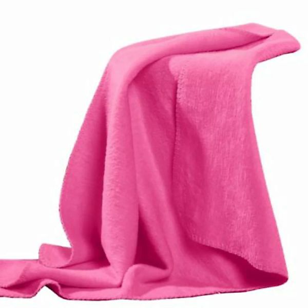 Erwin Müller Kuscheldecke Baumwolle pink Gr. 100 x 150 günstig online kaufen