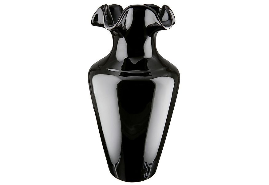 GILDE Dekovase IRINA Vase - schwarz - Keramik - H. 40cm x H. 20,5cm - Deko günstig online kaufen