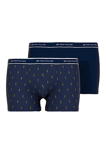 TOM TAILOR Boxershorts TOM TAILOR Herren Pants blau uni 2er Pack (2-St) günstig online kaufen