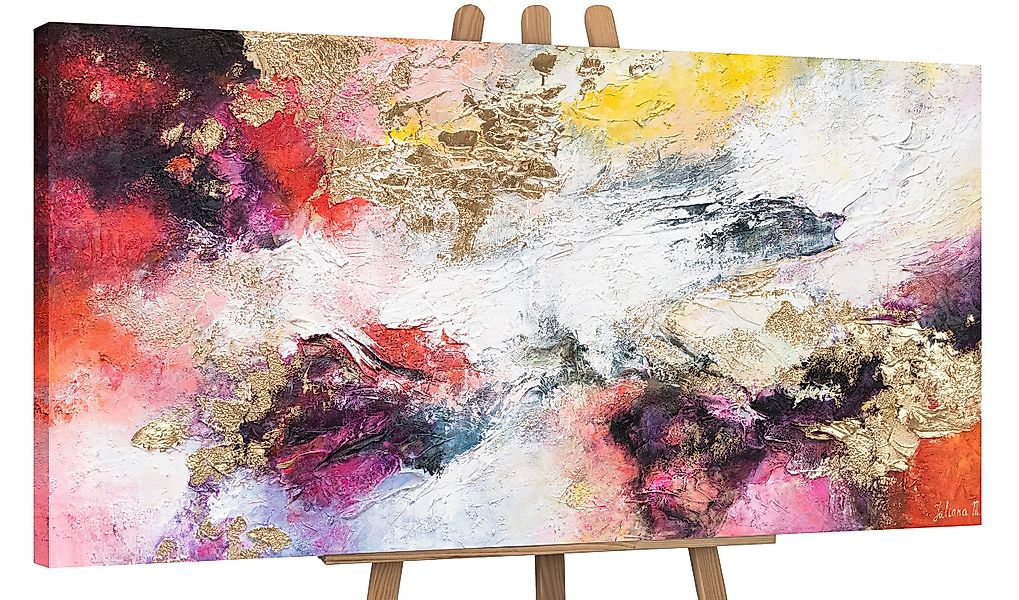 YS-Art Gemälde Heller Garten, Abstrakte Bilder, günstig online kaufen