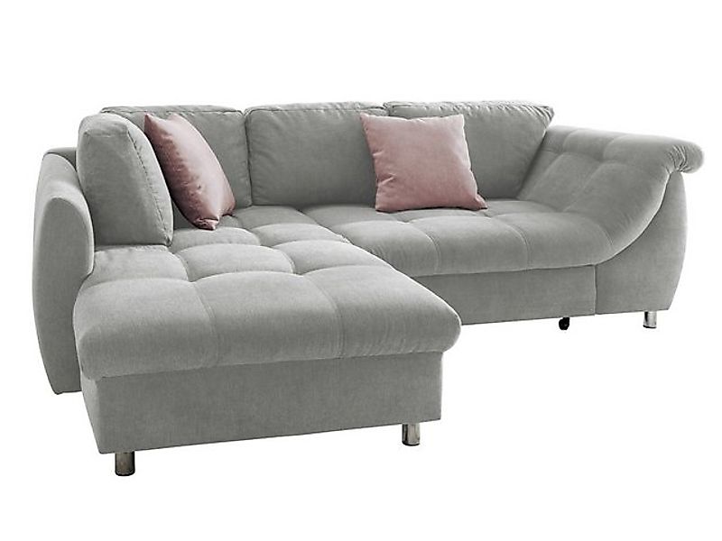 luma-home Ecksofa 17002-OTTO, mit Bettkasten 250x190 cm, Ottomane links, Be günstig online kaufen