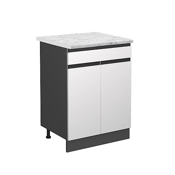 Vicco Unterschrank R-Line, Weiß/Anthrazit, 60 cm günstig online kaufen