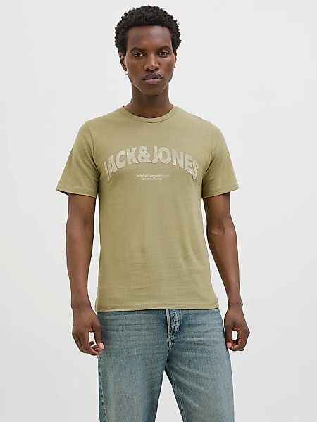Jack & Jones T-Shirt "JORALMERIA BOLD BRANDING TEE SS CN", mit Logo Druck günstig online kaufen