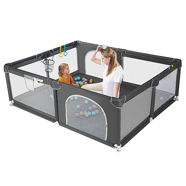 Comomy Laufgitter, Baby Krabbelgitter Kinder Schutzgitter günstig online kaufen