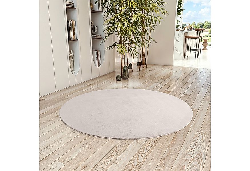 Teppium Teppich Unicolor - Einfarbig, Rund, Höhe: 11 mm, Kurzflor Teppich A günstig online kaufen