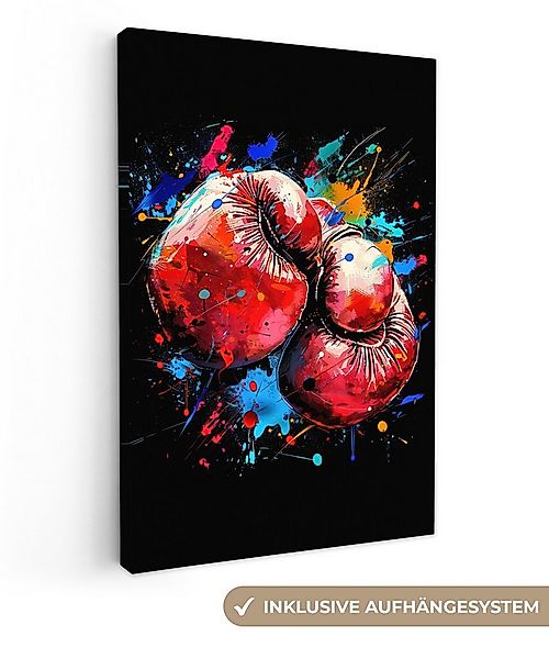 OneMillionCanvasses® Leinwandbild Graffiti - Sport - Boxen - Boxhandschuhe, günstig online kaufen