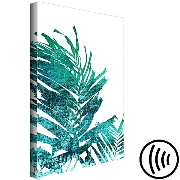 Bild auf Leinwand Emerald Palm (1 Part) Vertical XXL günstig online kaufen