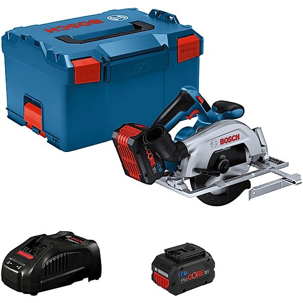 Bosch Professional Akku-Kreissäge GKS 18 V-57-2 mit 2 Akkus und L-Boxx günstig online kaufen