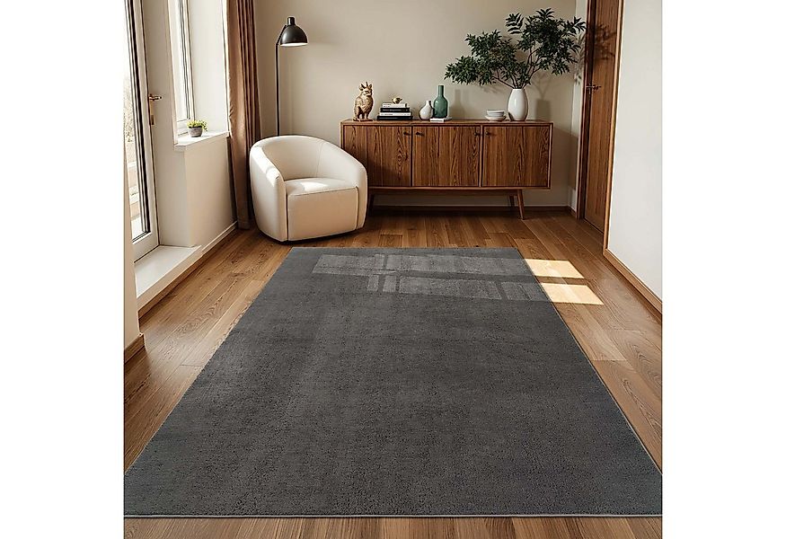 TaraCarpet Teppich Supersoft Kurzflorteppich Fiona Uni, rechteckig, Höhe: 1 günstig online kaufen