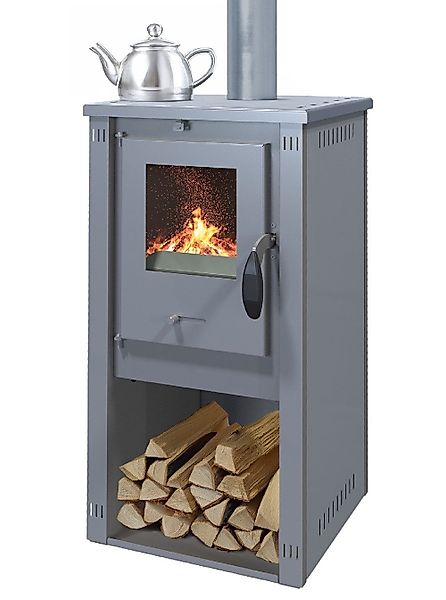 ECOfoxx Kaminofen Okta M gussgrau, EEK günstig online kaufen