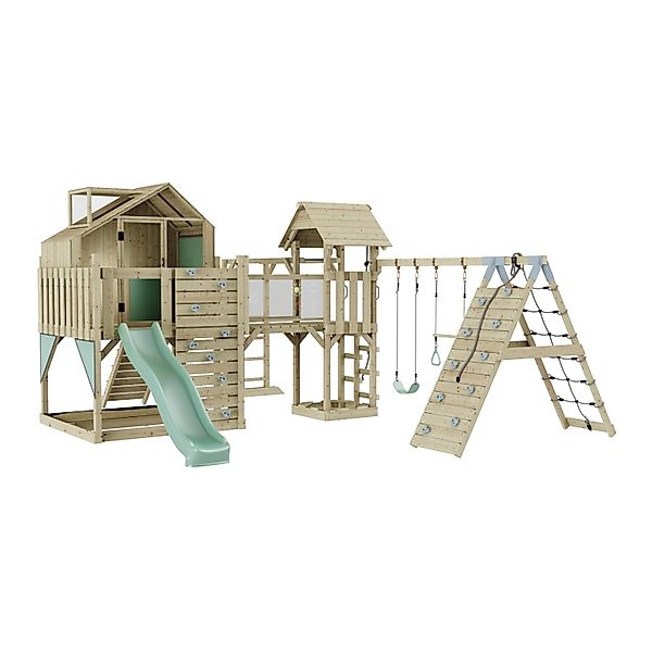 OutdoorToys Spielturm Milo mit Trapezschaukel Mintgrün günstig online kaufen