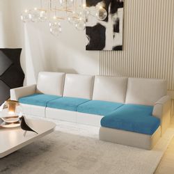 Rosnek Sofahusse Sofa Sitzbezug,Samt Sitzkissenbezug, Stretch,Schonbezug, günstig online kaufen