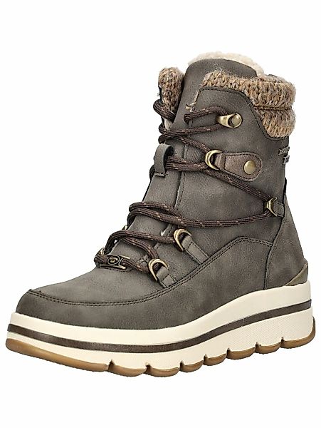 TOM TAILOR Schnürstiefelette "Tom Tailor Stiefelette Lederimitat" günstig online kaufen