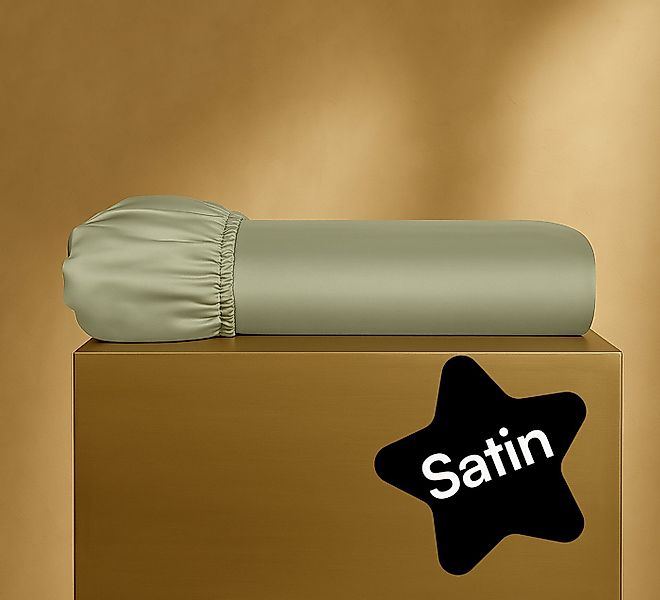 Seralino Spannbettlaken Mako Satin Spannbetttuch (100% Bio Baumwolle), 100% günstig online kaufen