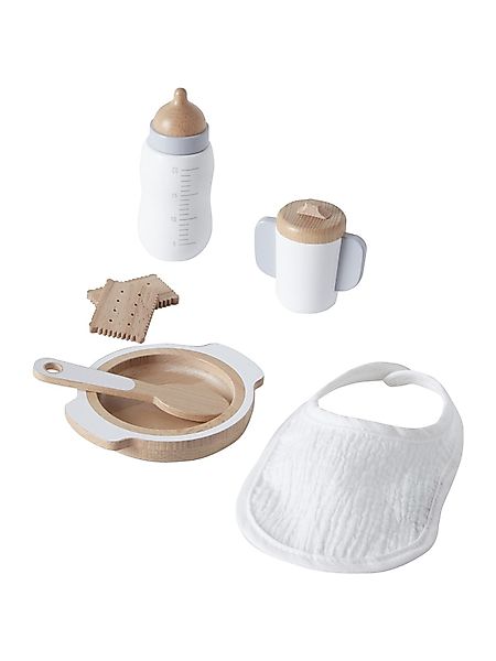 vertbaudet Puppen Accessoires-Set Puppengeschirr aus Holz günstig online kaufen