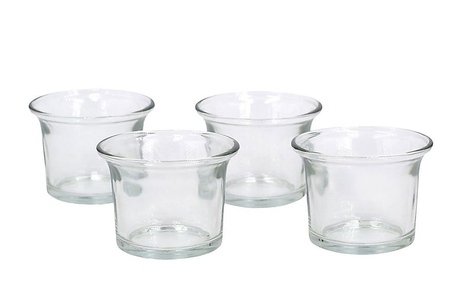 Creativery Teelichthalter, Teelichtgläser geschwungen 63x45 mm, günstig online kaufen